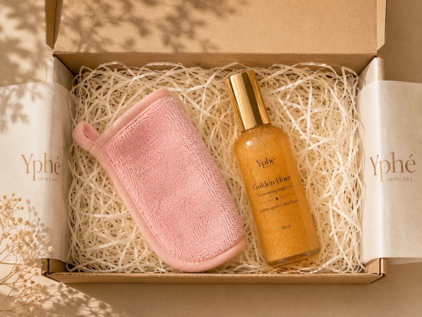 Yphé Golden Hour Shimmering Body Oil, view 3